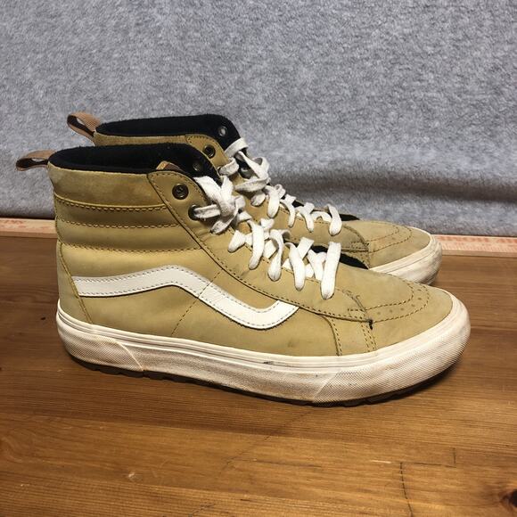 Vans Sk8-Hi MTE All Weather High Top Shoes Size 9 US Primaloft Yellow/Tan - Picture 1 of 14